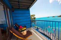 True Blue Bay Resort, Grenada. Waterfront Suite balcony.